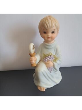 LEFTON kneeling boy with cross Christopher collection First Communion figurine